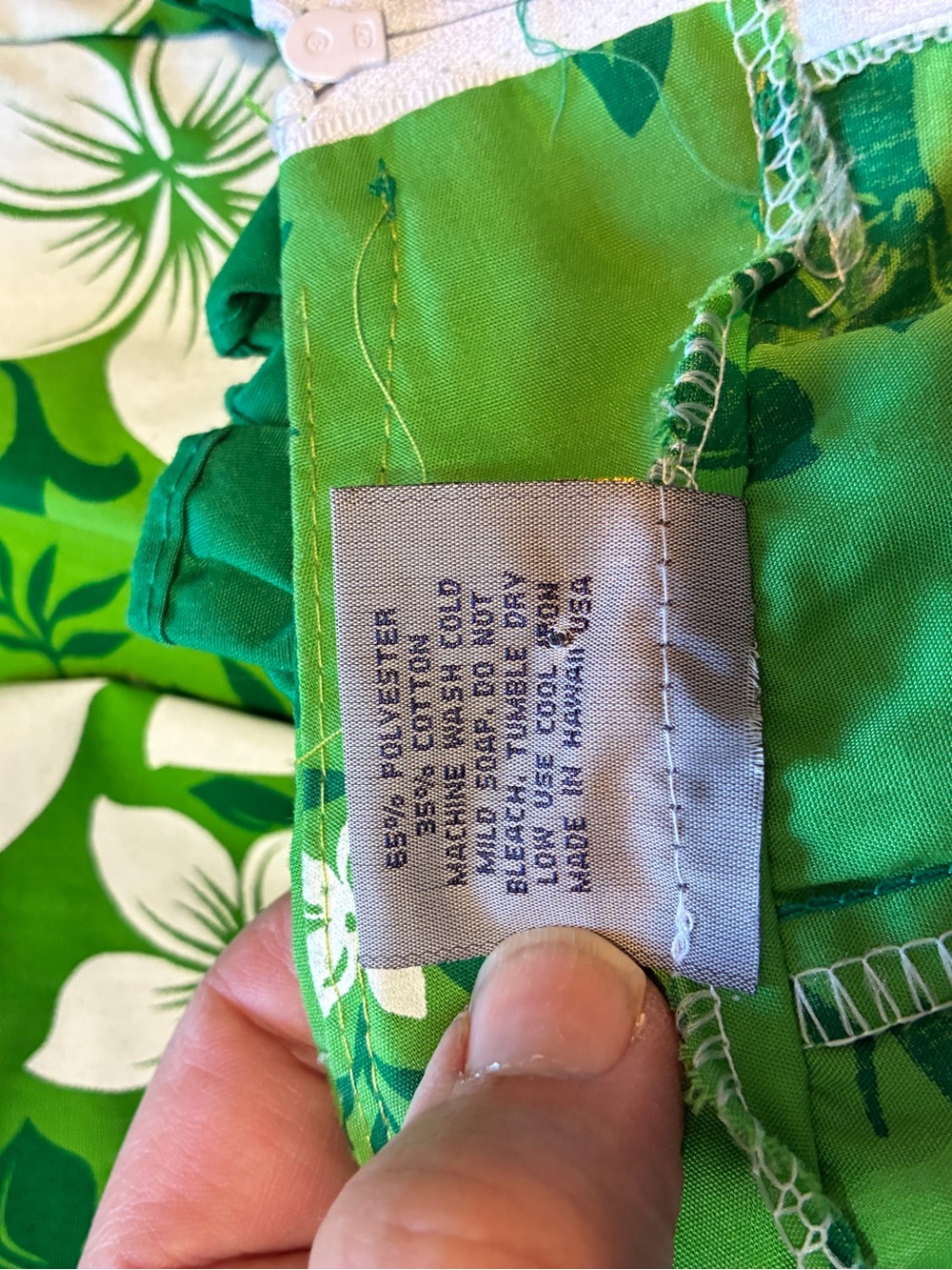 Vintage XL Royal Creations Hawaiian Ruffles Made in Hawaii Muumuu Dress - Picture 8 of 11